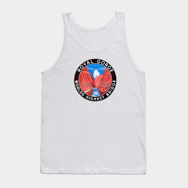 1930's Royal Gorge Bridge Tank Top by historicimage